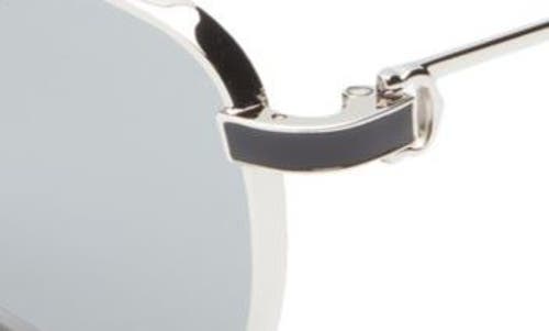 Shop Cartier 54mm Rectangular Sunglasses In Silver