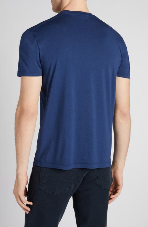 Shop Tom Ford Short Sleeve Crewneck T-shirt In Bright Blue