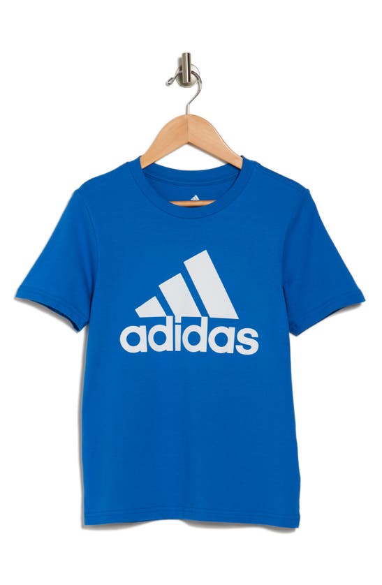 Shop Adidas Originals Adidas Kids' Logo Badge Graphic T-shirt In Bright Blue