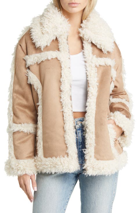 Women's Beige Fur & Faux Fur Coats | Nordstrom