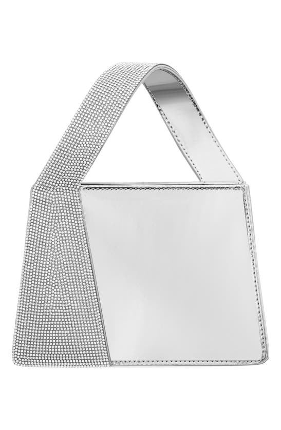 Shop Nina Glory Top Handle Bag In Silver
