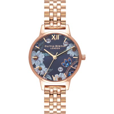 Olivia Burton Bejewelled Floral Bracelet Watch, 30Mm