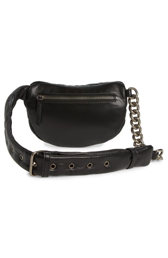 Shop Kurt Geiger Small Brixton Quilt Belt Bag In Black