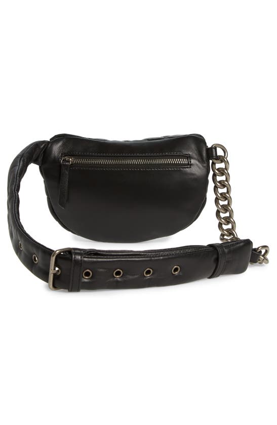Kurt Geiger Small Brixton Quilt Belt Bag In Black