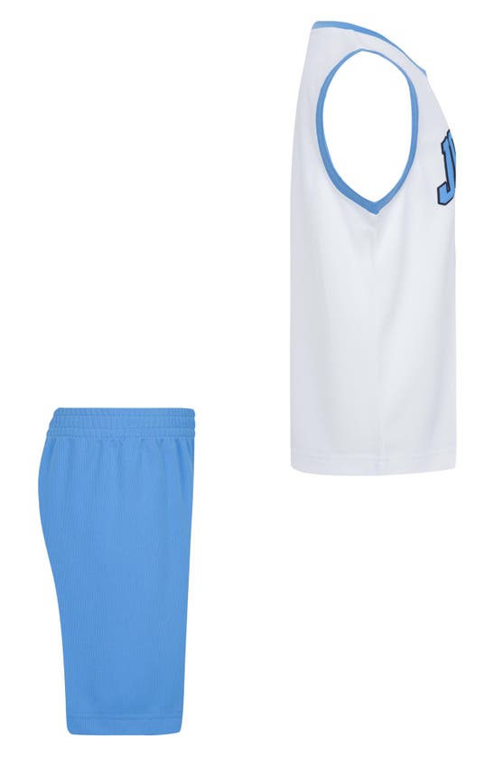 Shop Jordan Kids' Jersey & Shorts Set In University Blue