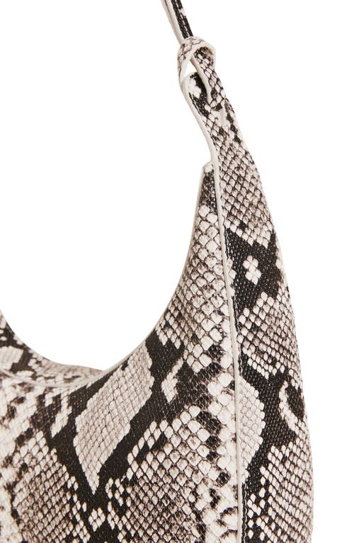 Shop Reformation Medium Rosetta Shoulder Bag In Roccia Snake