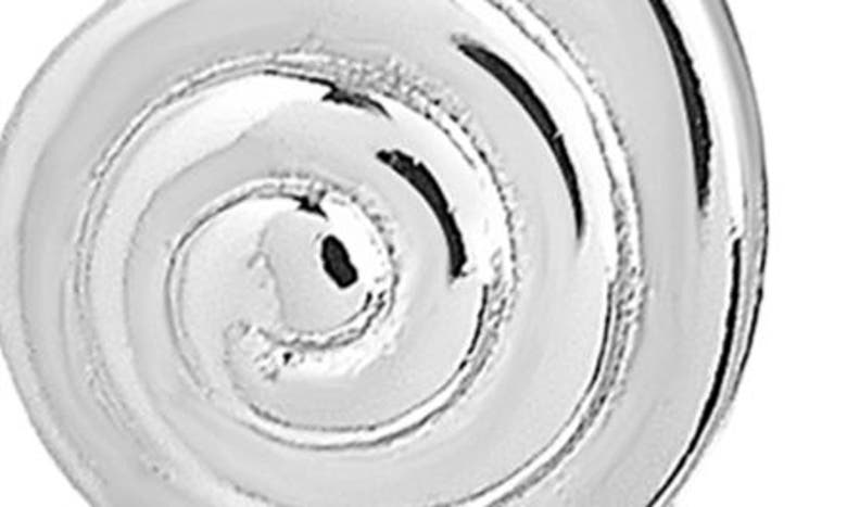 Sterling Forever Shark Eye Drop Huggie Hoop Earrings In Silver