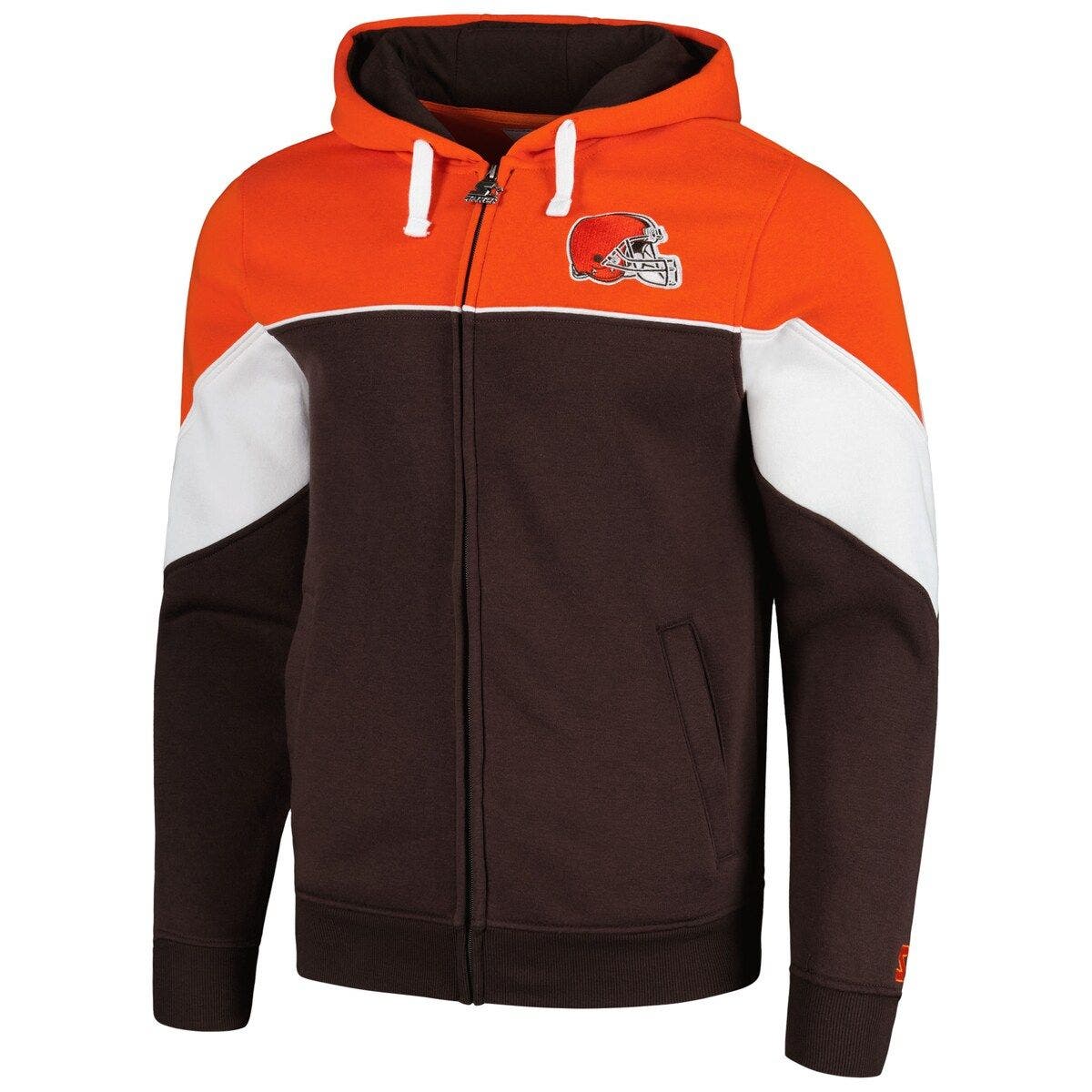 Cincinnati Bengals Starter Thursday Night Gridiron Raglan Half-Zip Hooded  Jacket - White/Black