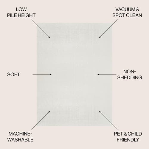 JONATHAN Y JONATHAN Y TWYLA CLASSIC SOLID LOW-PILE MACHINE-WASHABLE AREA RUG 