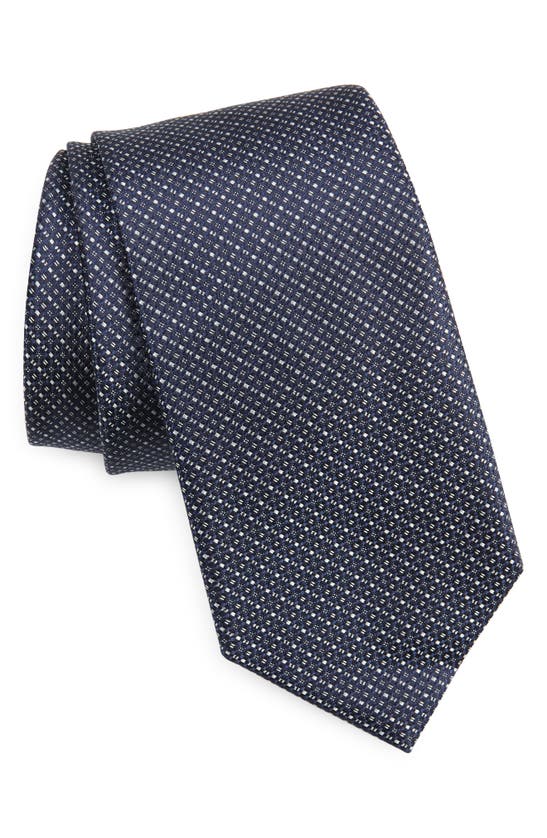 Calvin Klein Moxy Textured Tie In Blue