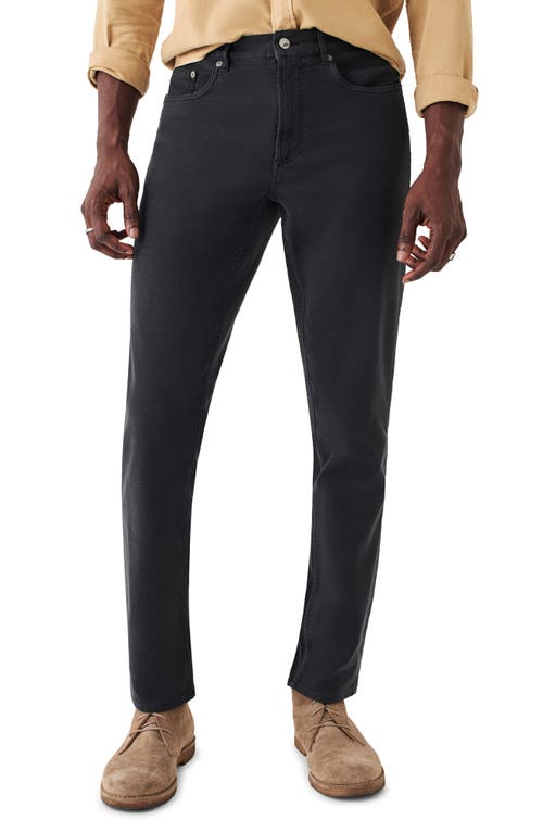 Stretch Terry 5-Pocket Pants in Onyx Black