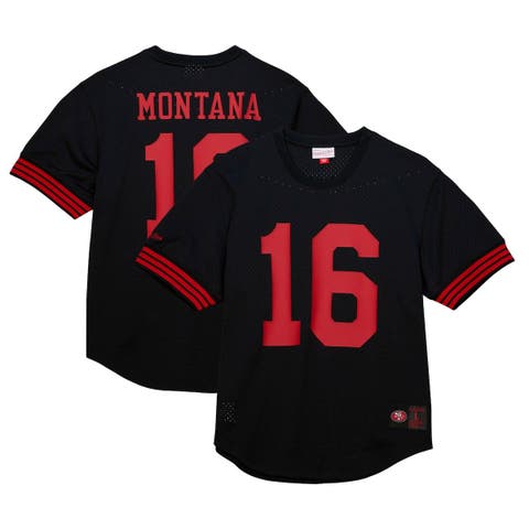 Men's Mitchell Ness Joe Montana Scarlet San Francisco 49ers, 60% OFF