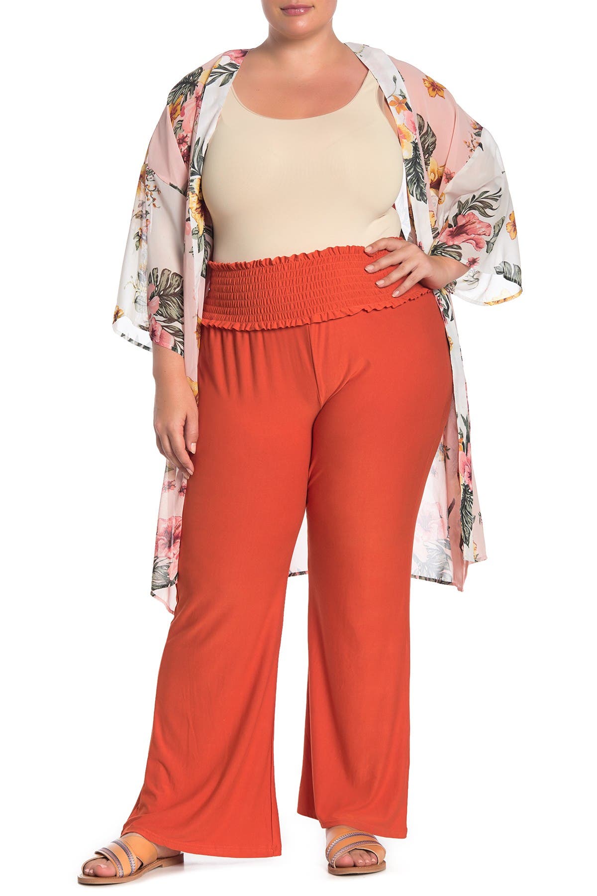jersey plus size palazzo pants