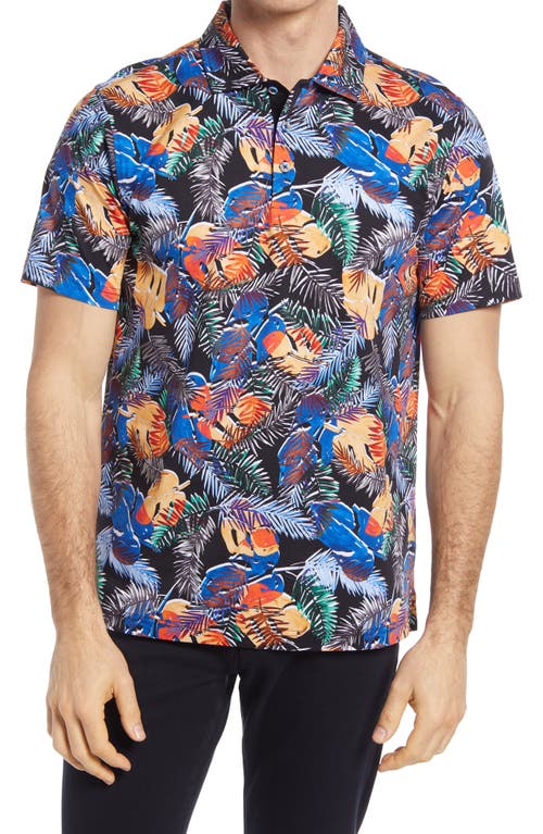 Bugatchi Tropical Print Polo in Paradise | Smart Closet