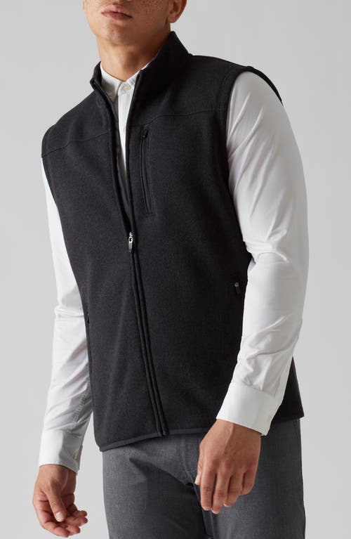 Shop Rhone Fleece Vest In Black