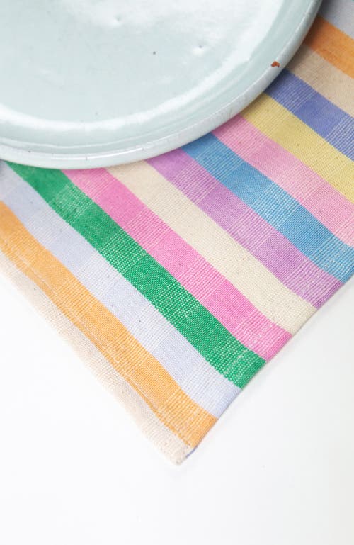 ARCHIVE NEW YORK ARCHIVE NEW YORK HANDWOVEN COLORFUL STRIPED COTTON PLACEMATS, SET OF 4