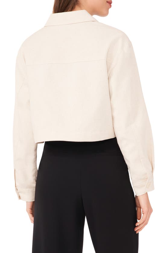 Halogen Tort Crop Jacket In Natural Beige