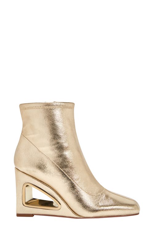 Shop Katy Perry The Hollow Wedge Bootie In Gold