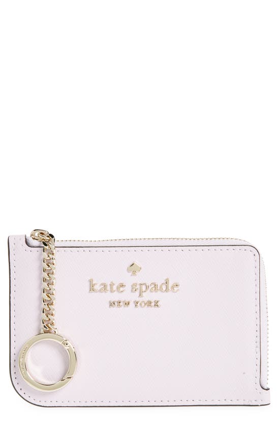 Shop Kate Spade Cameron Medium L-zip Card Holder In Lilac Moonlight