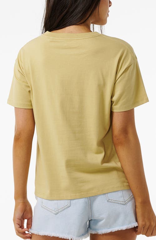 Shop Rip Curl Tropical Organic Cotton Graphic T-shirt In Light Olive