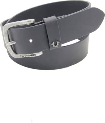 Brooks Brothers Men's Silver Buckle Leather Dress Belt | Black | Size 30