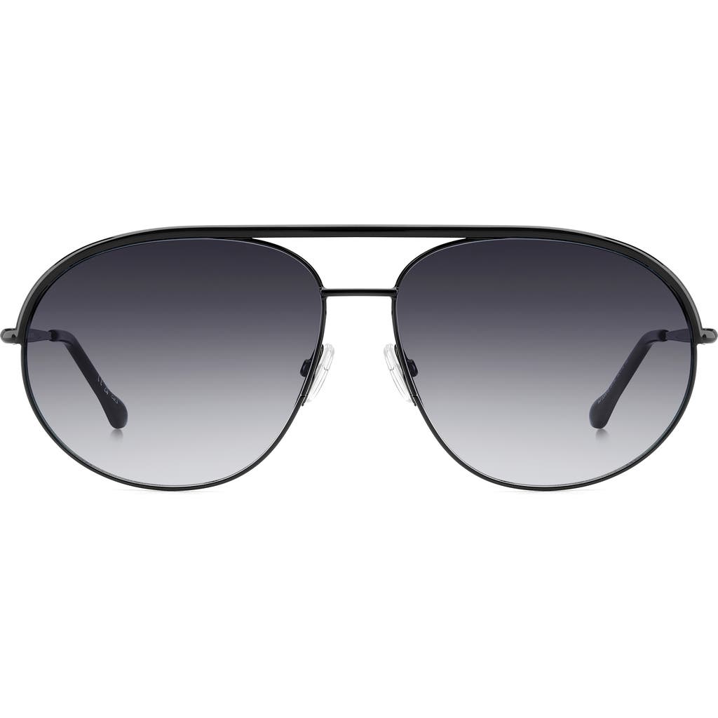 Isabel Marant Aviator Sunglasses In Black/dark Grey