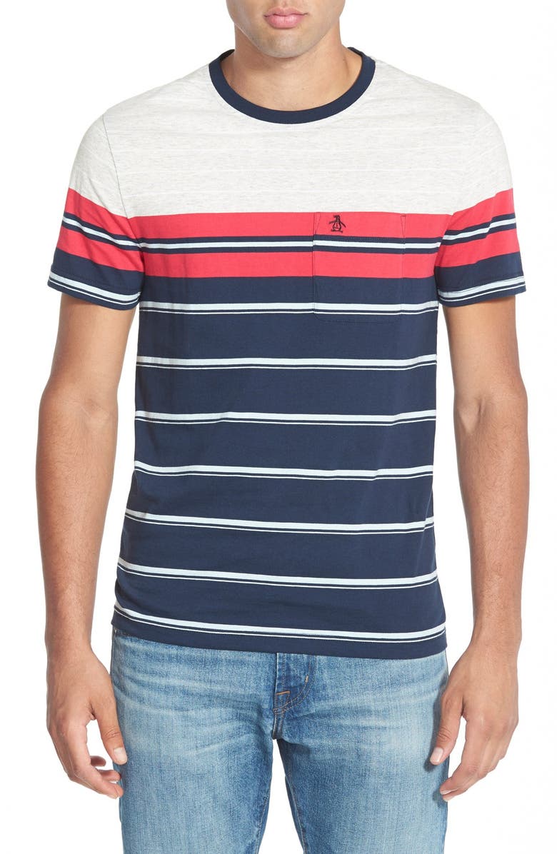 Original Penguin 'French Stripe' Pocket T-Shirt | Nordstrom