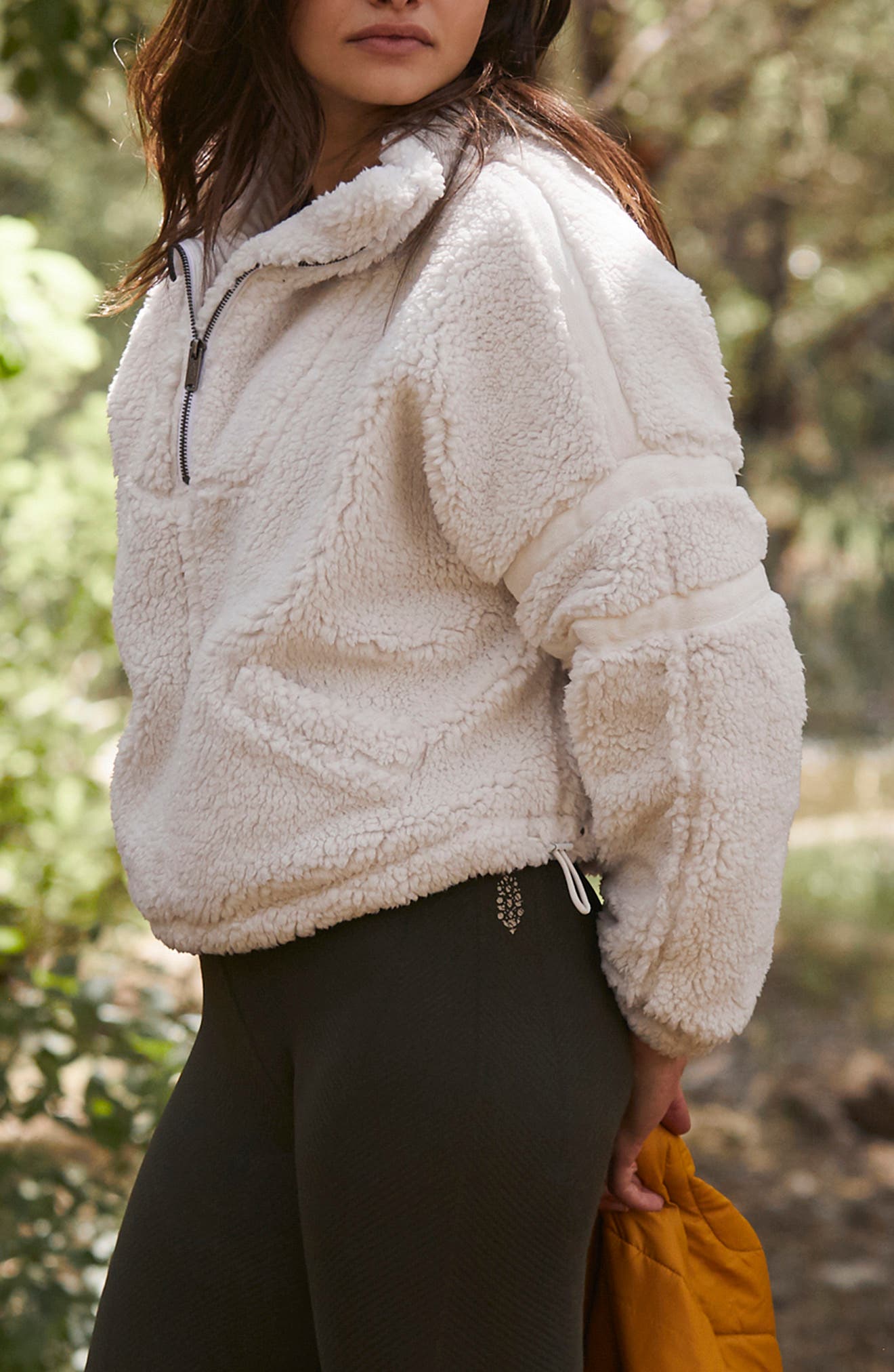 Free People Movement Nantucket Fleece Jacket - Ivory - L Multicolour