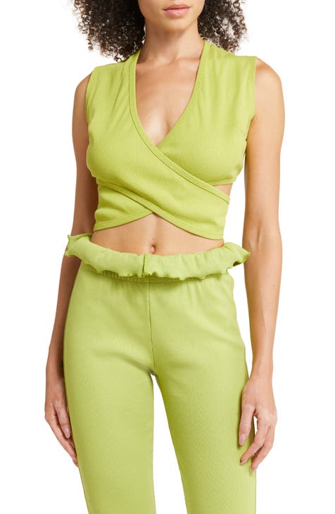 Thistle and Spire Women's Mulberry Bralette, Olive, Green, L at