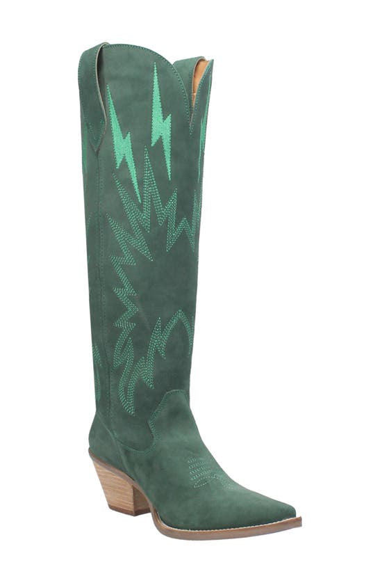 Shop Dingo Thunder Road Cowboy Boot In Green