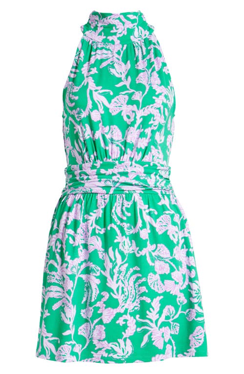 Shop Lilly Pulitzer ® Wyota Romper In Brazilian Green Salty Sandbar