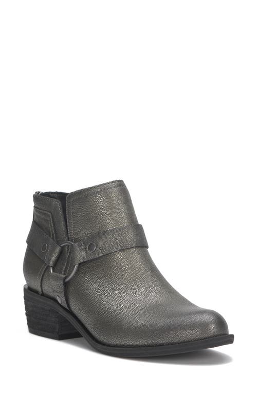 Shop Lucky Brand Boltin Bootie In Pewter Rock Leather