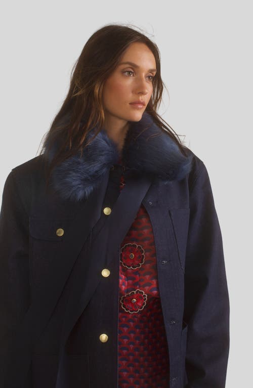 Cynthia Rowley Outward Bound Jacket In Denim