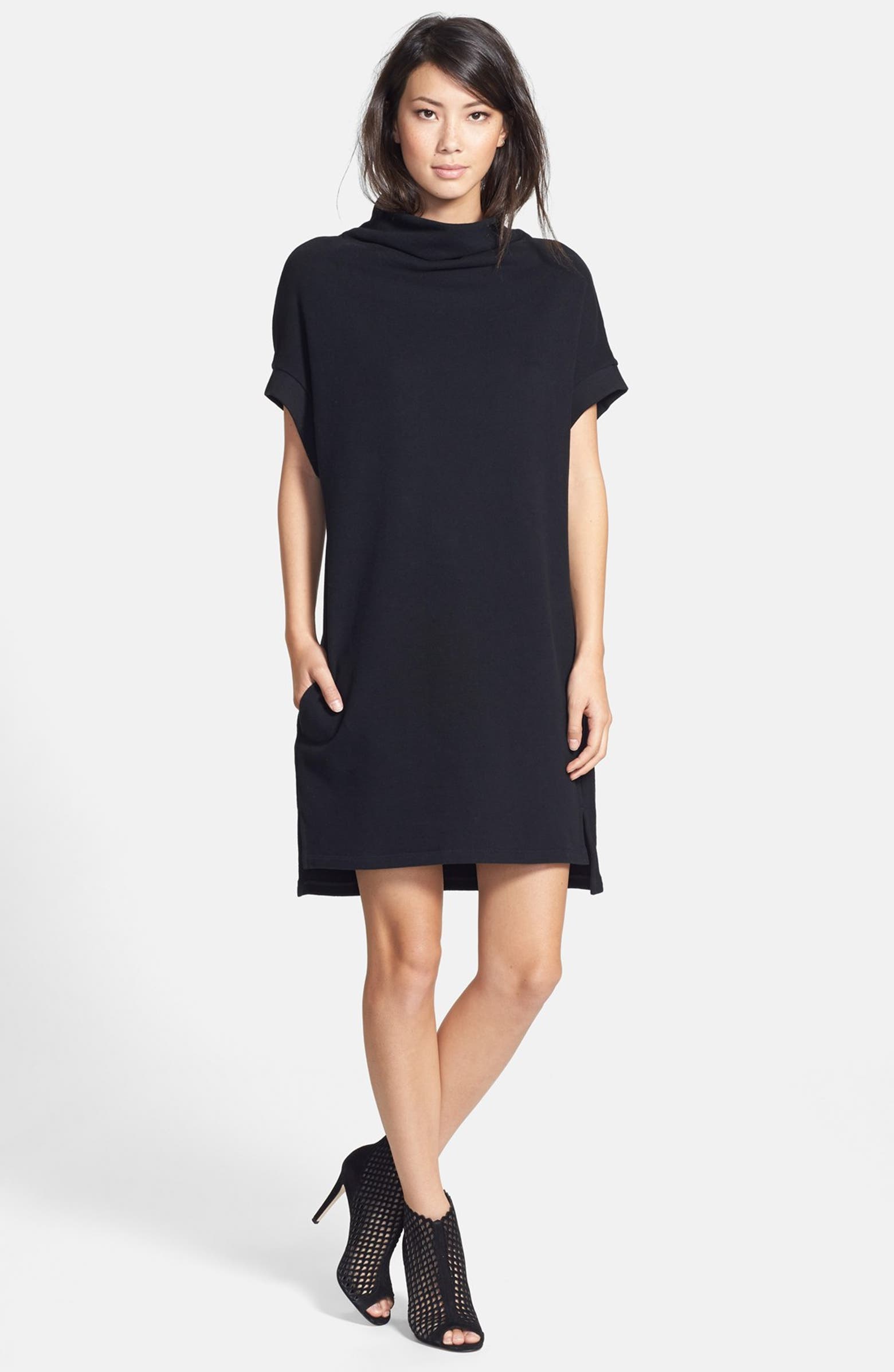 James Perse Funnel Neck Tunic Dress | Nordstrom