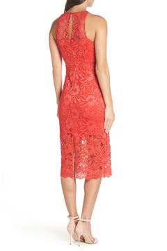 NSR Erin Lace Midi Sheath Dress | Nordstrom