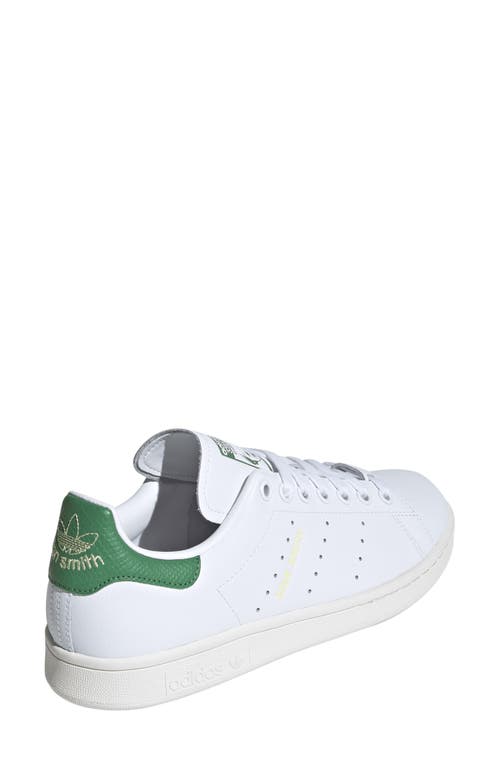 Shop Adidas Originals Adidas Primegreen Stan Smith Sneaker In White/preloved Green/yellow