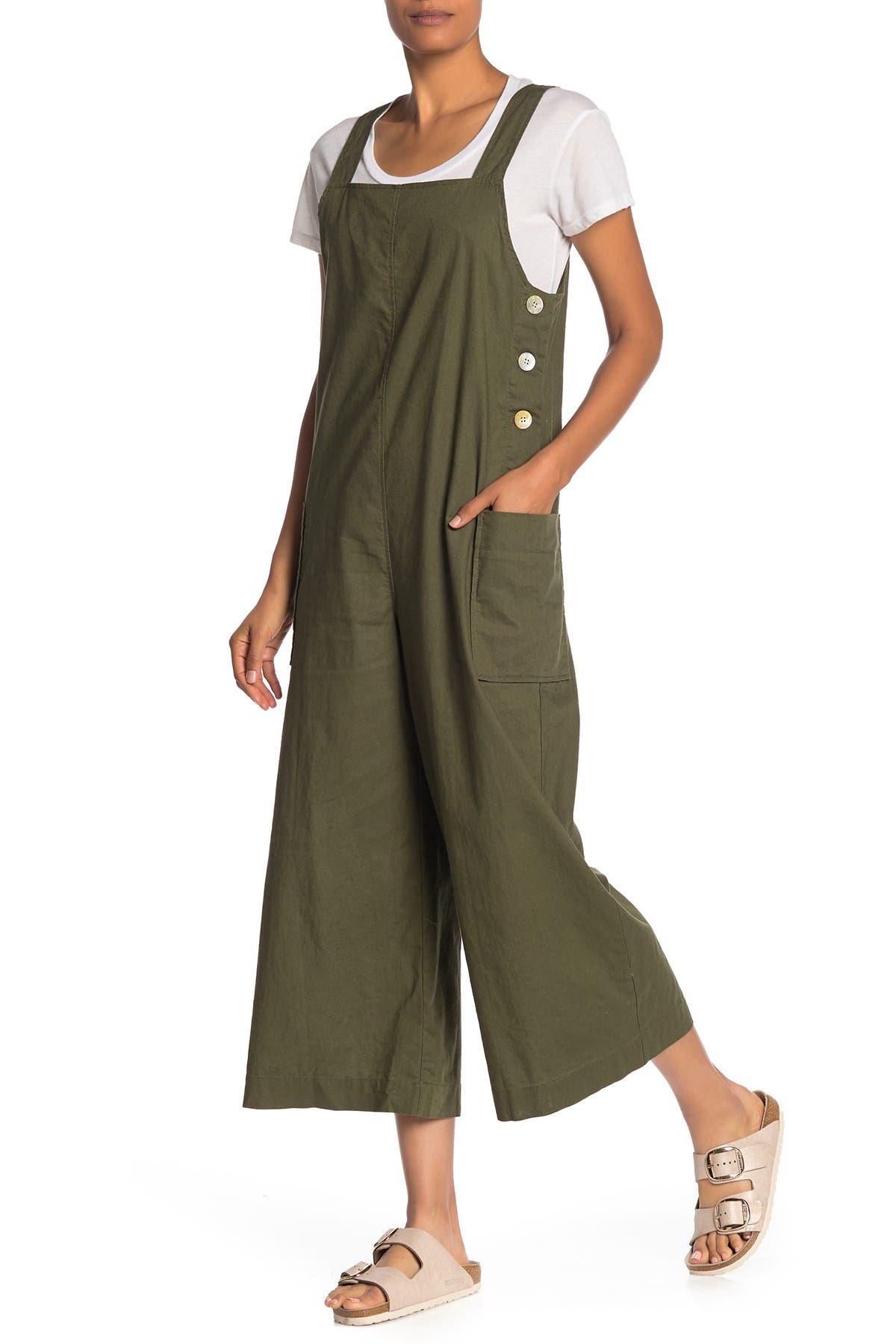 jumpsuit with buttons on side