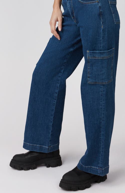 Shop Lola Jeans Pheonix Mid Rise Cargo Jeans In Sapphire