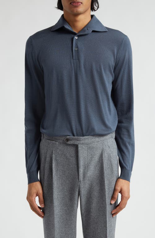 Thom Sweeney Merino Wool Polo Sweater at Nordstrom,