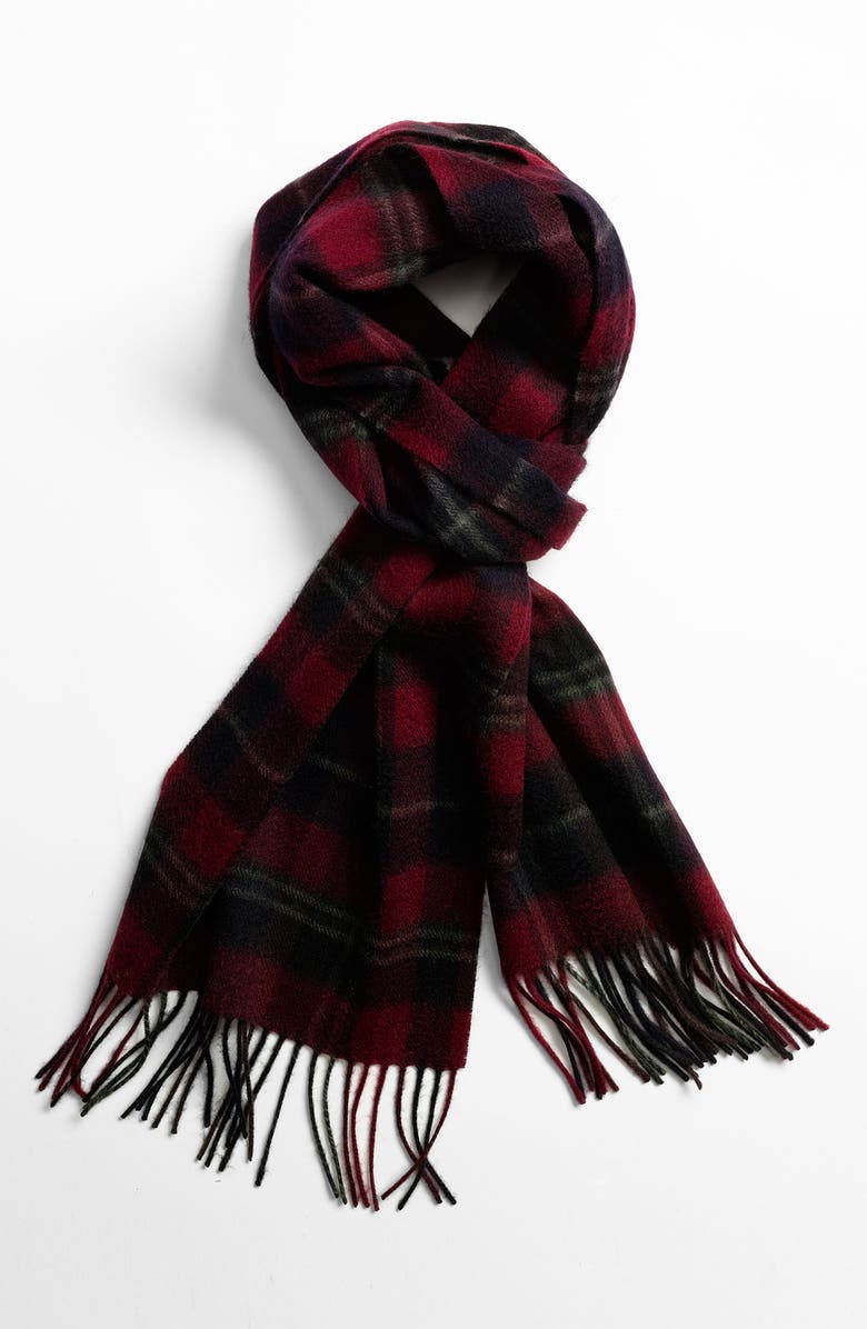 NORDSTROM Wool Scarf, Main, color, BURGUNDY