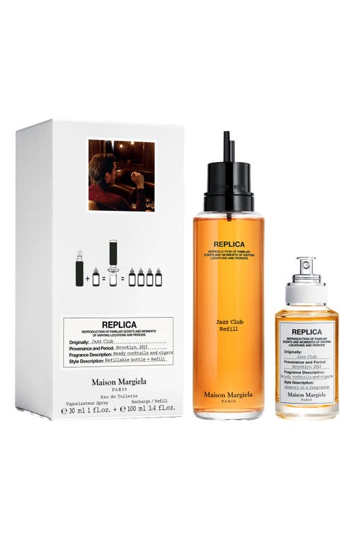 Shop Maison Margiela Replica Jazz Club Eau De Toilette & Refill 2-piece Set $245 Value In No Color