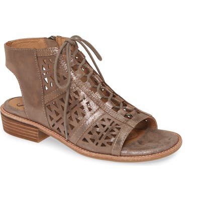 Sofft Nora Ghillie Sandal, Grey