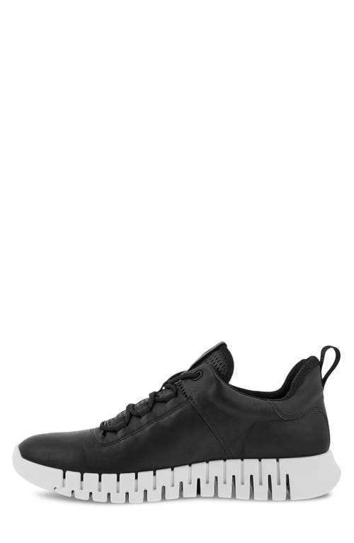 Shop Ecco Gruuv Sneaker In Black/black