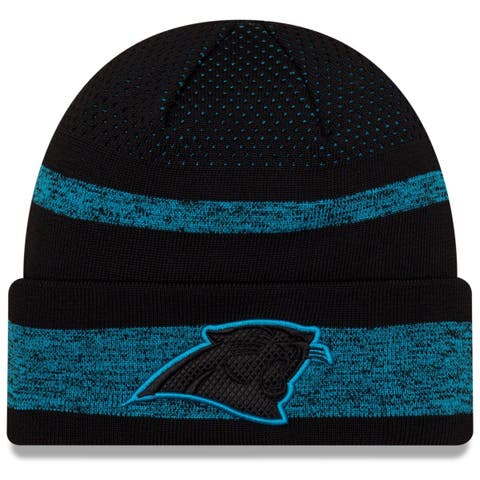 Men's New Era Black Carolina Panthers 2023 NFL Crucial Catch Cuffed Knit Hat