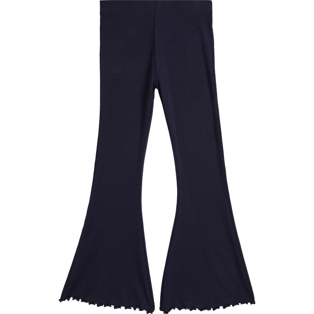 NEXT Kids' Rib Flare Leggings in Navy