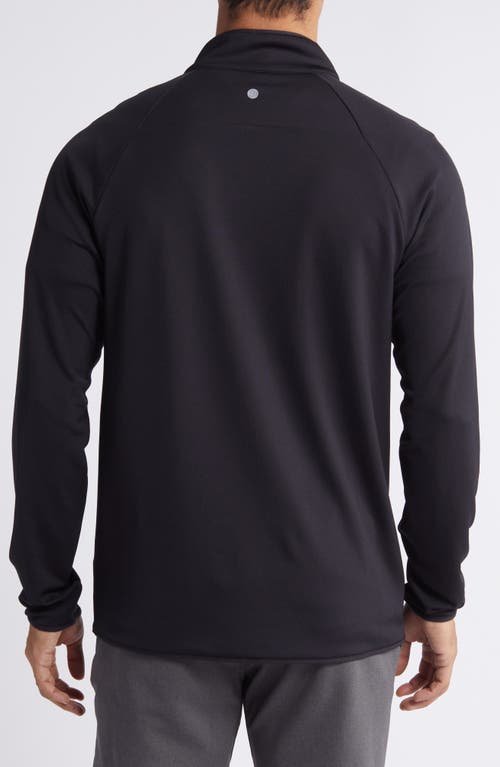 Shop Zella Swing Quarter Zip Golf Pullover In Black