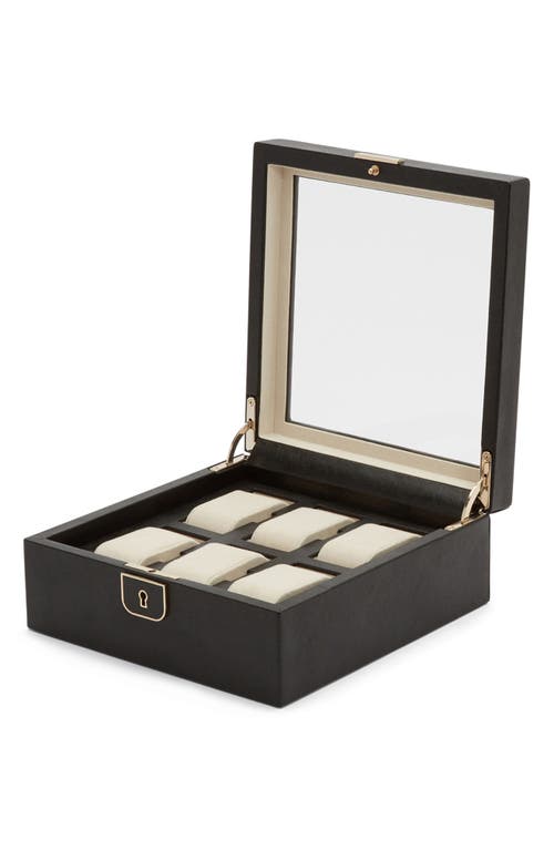 Wolf Palermo 6-piece Watch Box In Black