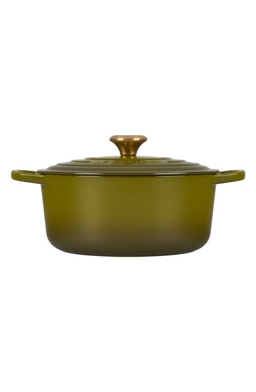 Le Creuset Signature 5.5-quart Round Enamel Cast Iron French/dutch Oven In Olive