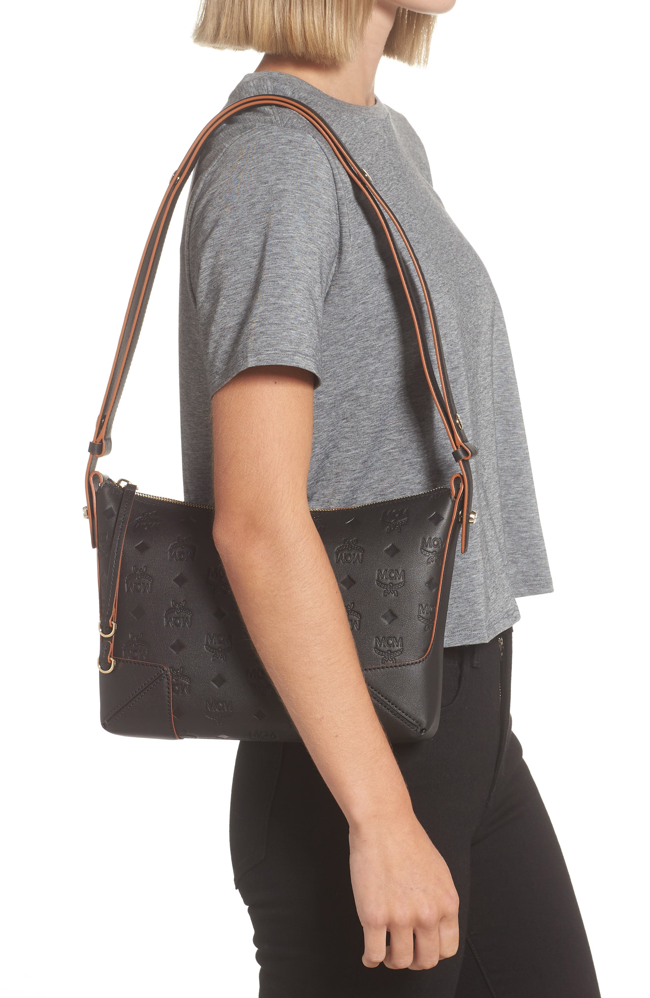 mcm klara shoulder bolsa