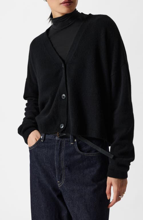 & Other Stories Oversize Cashmere Cardigan In Black Dark